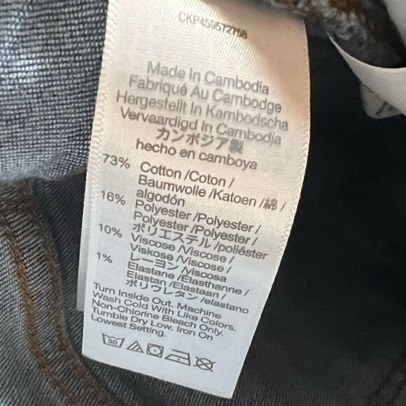 Madewell Cali Demi-Boot Raw Hem Blue Jeans 25 - Picture 7 of 8